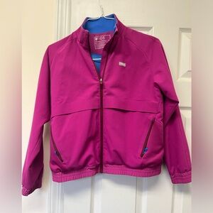 Figs Rasberry Sorbet Sydney Scrub Jacket